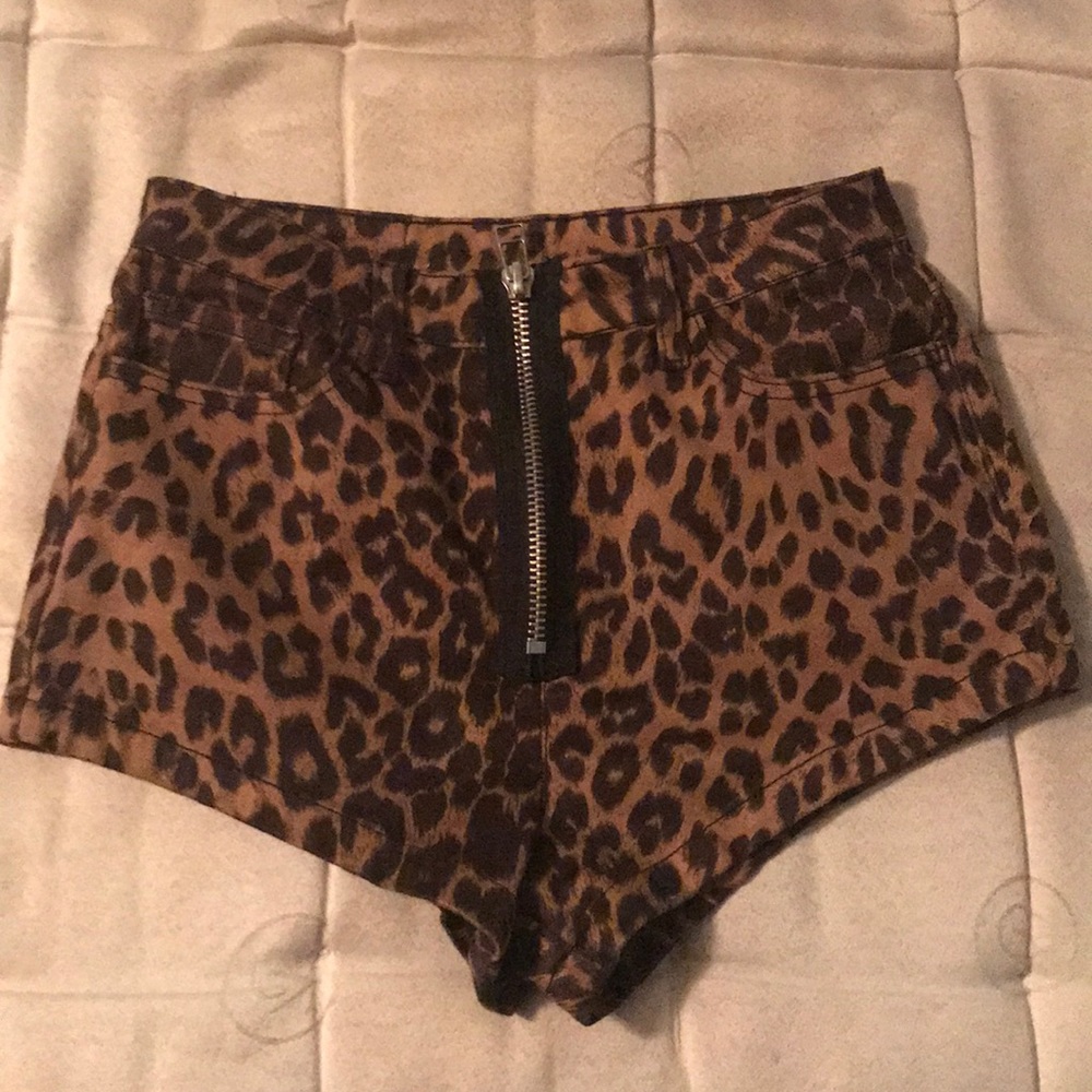 high waisted cheetah UNIF shorts